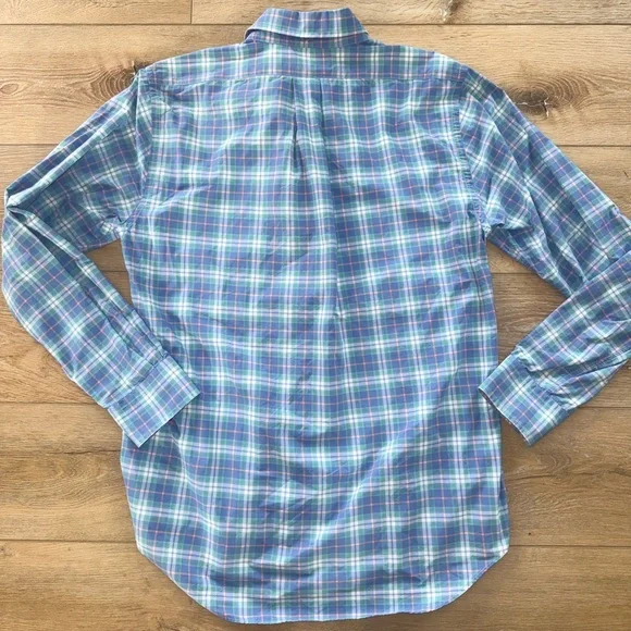 Like New Men's Vineyard Vines Blanchard Beach Plaid Performance Slim Murray, M - Picture 3 of 4